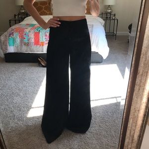 Free People - Small High Rise Wide Leg Silk Pant